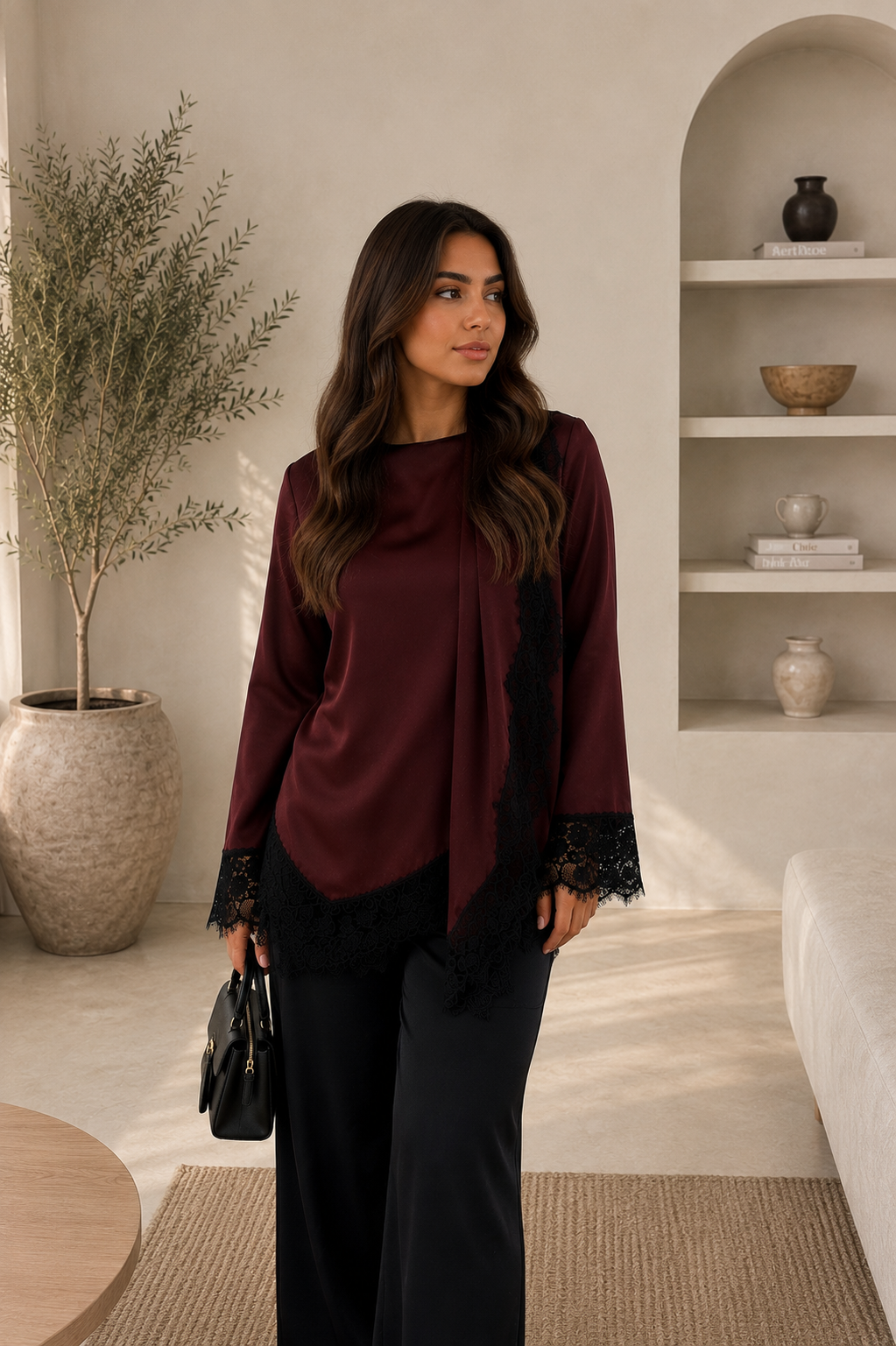 The Rossette lace blouse