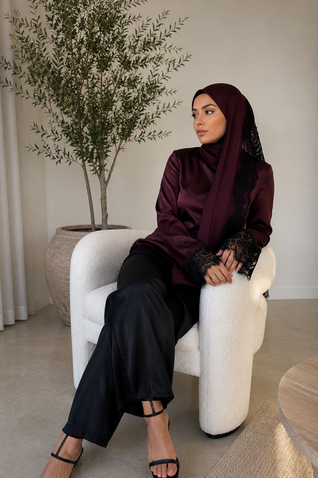 The Rossette lace blouse