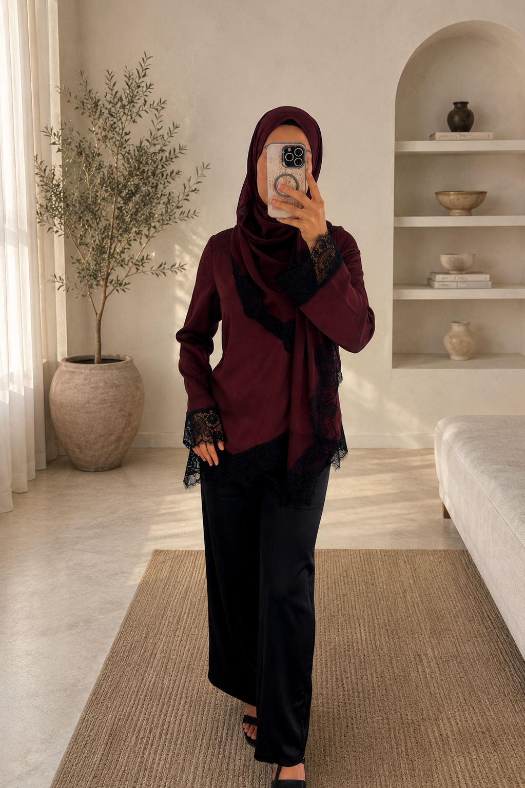 The Rossette lace blouse