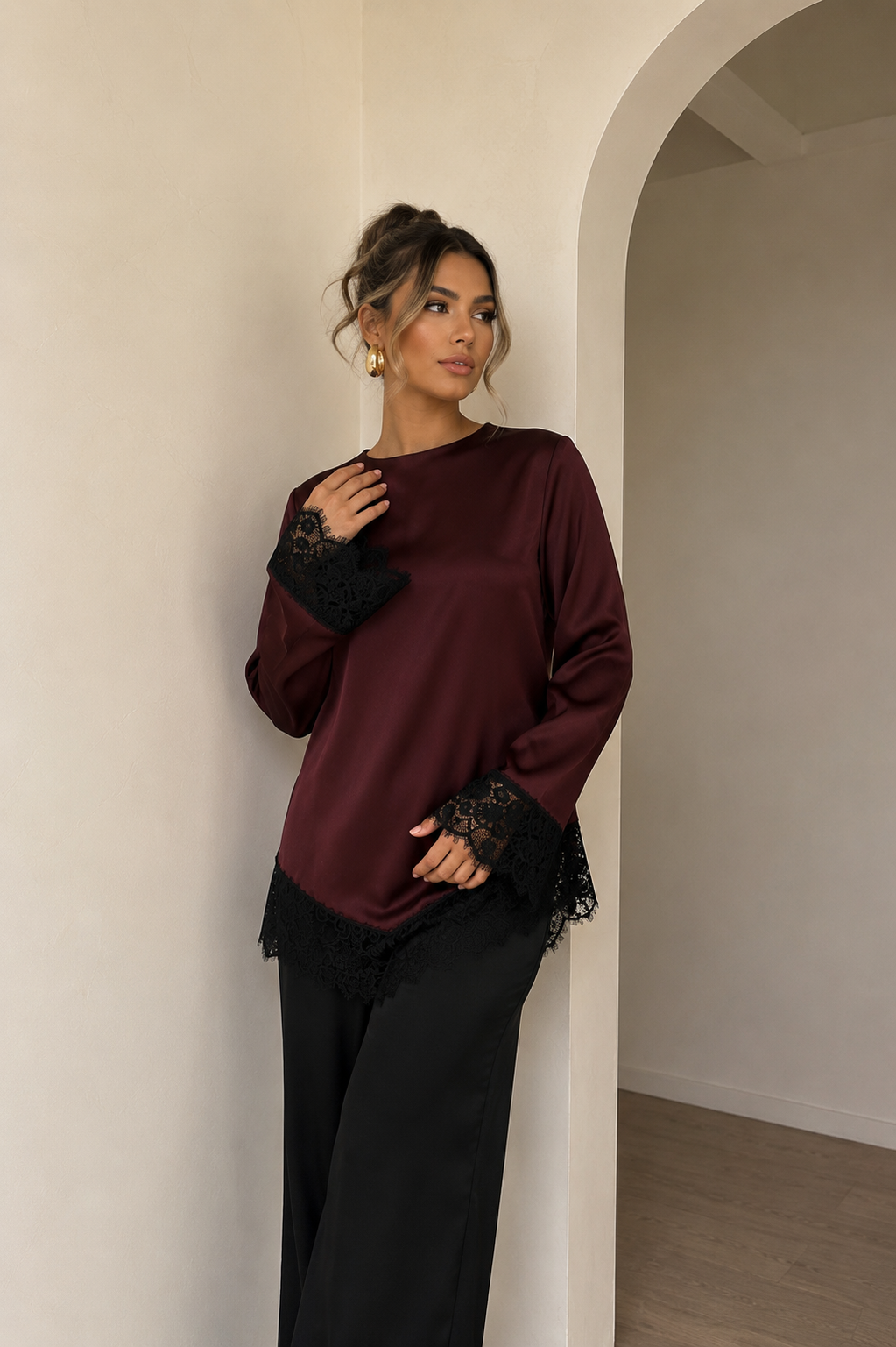 The Rossette lace blouse