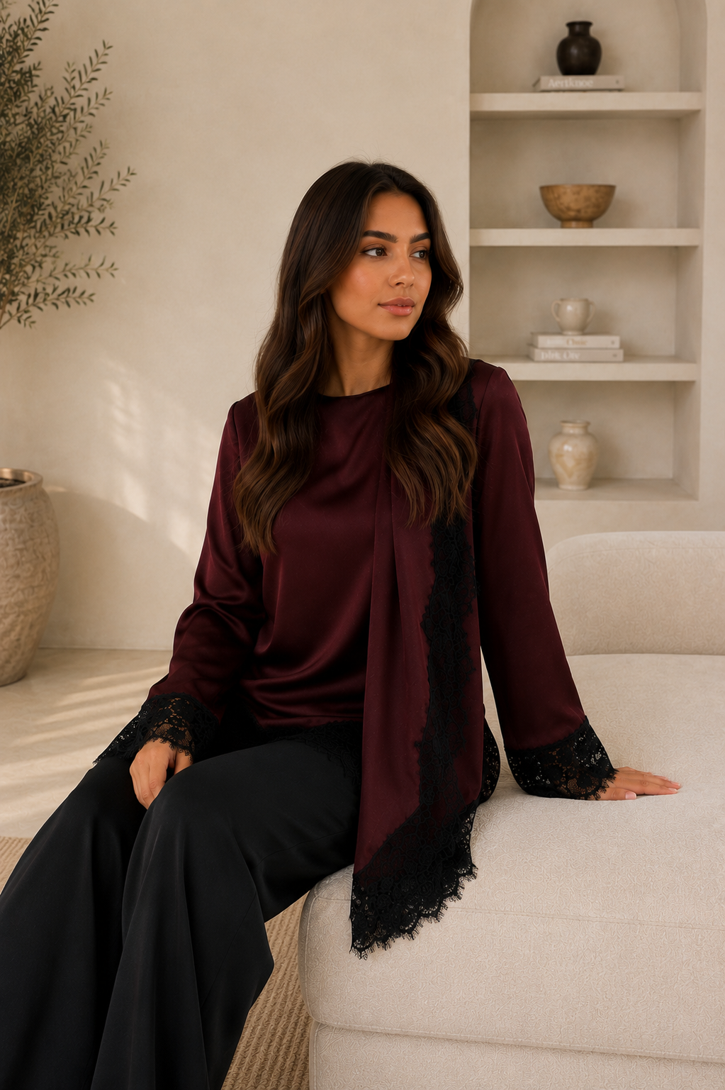 The Rossette lace blouse